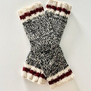 NWOT Wool Knit Leg Warmers with Fleece Lining